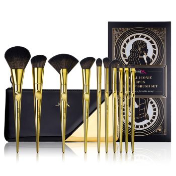 Gift Set Royal Iconic Gold Makeup Brush Set (10Pcs) - T317